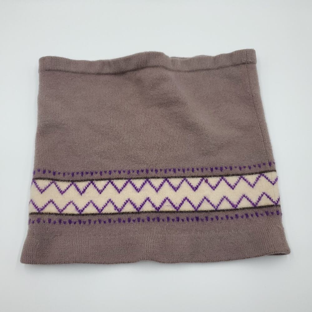 Vintage Craig Craely 100% wool Printed Infinity Scarf